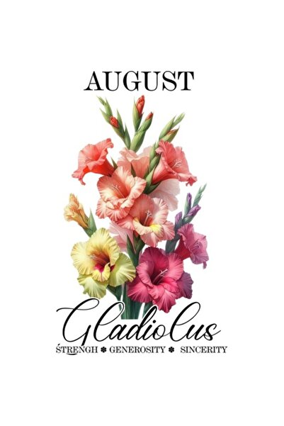 OEM Διακοσμητικό αυτοκόλλητο, Γλαδιόλα Αυγούστου, Πορτοκάλι