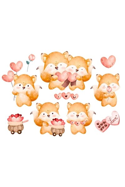 OEM Διακοσμητικό αυτοκόλλητο, Loving Fox