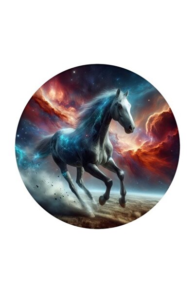 OEM Διακοσμητικό αυτοκόλλητο, Άλογο, Πολύχρωμο