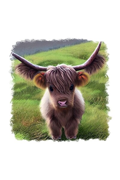 OEM Διακοσμητικό αυτοκόλλητο, αγελάδα, καφέ, 55 εκ.