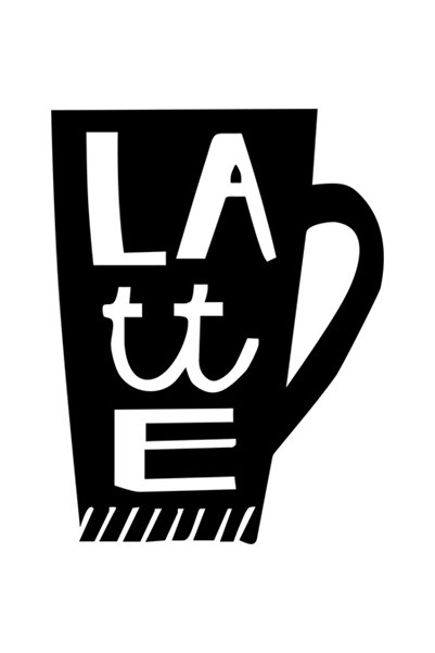 OEM Διακοσμητικό αυτοκόλλητο, Latte, μαύρο, 78 εκ.