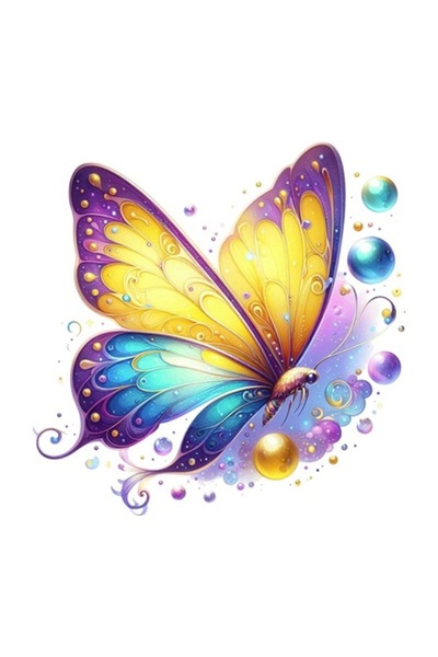 OEM Autocolant decorativ, fluture, multicolor