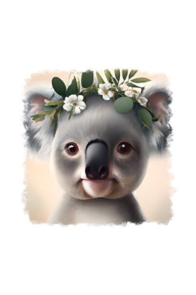 OEM Διακοσμητικό αυτοκόλλητο, Κοάλα, Γκρι, 55 εκ.