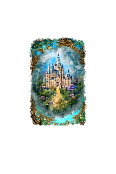 OEM Διακοσμητικό αυτοκόλλητο, Κάστρο, Πολύχρωμο, 85 εκ.