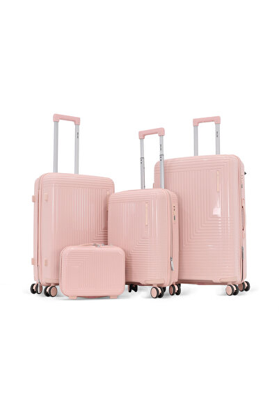 DILIXI PP Lightweight Hard Shell 4-Piece Luggage Set (28” + 24” + 20” + 14”) ...