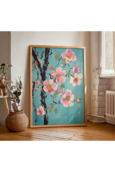 Tuba Decor Tablou cu flori de semințe într-o singură ramă din lemn