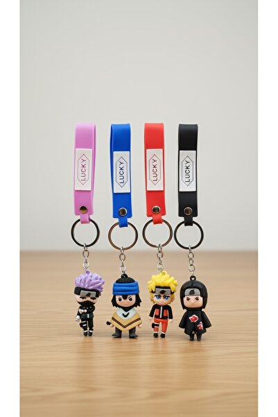 invictus design 3D Anime Figürlü Naruto & Sasuke & Kakashi & Itachi Silikon A...