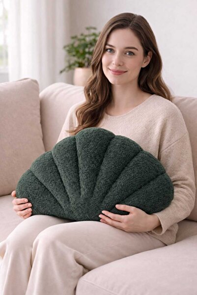 CHIZGY Welsoft Fleece Sea Shell Decorative Cushion Plush Cushion Accessory fo...