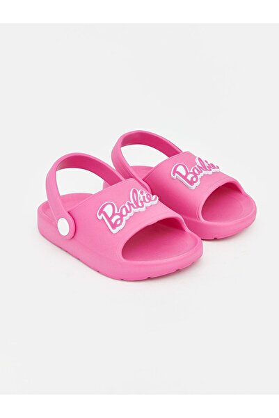 LC Waikiki LCW STEPS Barbie Baskılı Kız Bebek Plaj Sandaleti