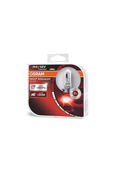 Osram Set de două becuri auto cu halogen Night Breaker Silver +100% H4 60/55W...