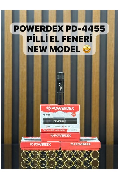 powerdex PD-4455 Pilli Mini El Feneri | Aa Pil ile Çalışır – Metal Kasa – Güç...