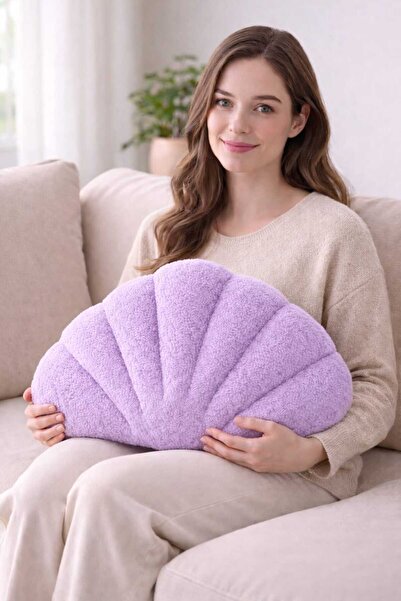 CHIZGY Welsoft Fleece Sea Shell Decorative Cushion Plush Cushion Accessory fo...
