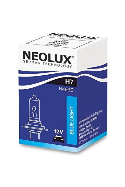 NEOLUX Bec auto cu halogen H7 55W 12V, lumină albastră
