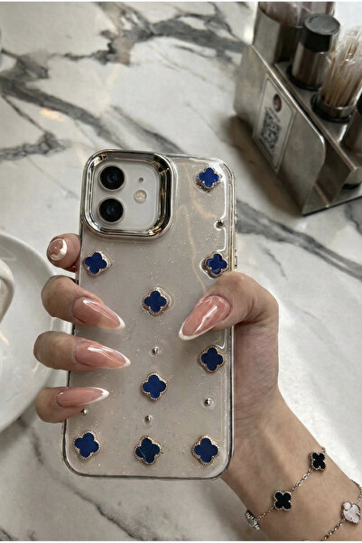 KaffCase 5 ألوان Yonca مرصّع بالأحجار لمّاع حافظة هاتف شفافة متوافقة مع iPhon...