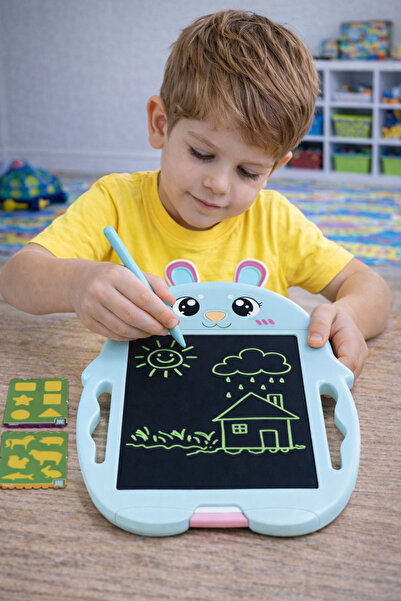Toys لوح رسم إلكتروني للأطفال بشكل أرنب – سبورة رسم تعليمية قابلة للمسح