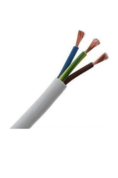 ÖZNUR TTR 3x1,5mm Beyaz Kablo 10 Metre
