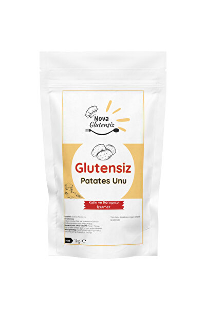 NOVA GLUTENSİZ Glutensiz Patates Unu 1 kg – Glutensiz Tarifler İçin-Katkısız,...