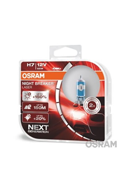 Osram Set 2 becuri H7 12V 55W NB LASER +150%