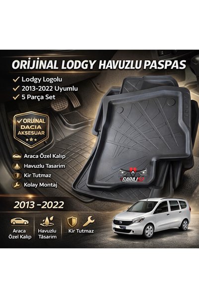 Dacia Lodgy Orijinal Havuzlu Paspas 5-7 Kişilik 8201282284