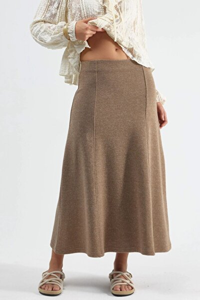 Hiccup BUSEM Mekane teksture A kroj Midi suknja