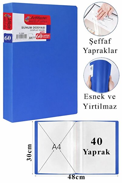 Artmaster Plavi prezentacioni fajl 60 komada 1 kesa Katalog fajlova 60 kesa S...
