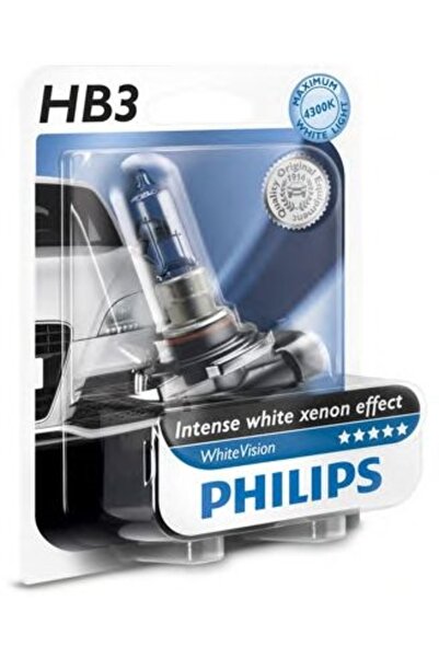 Philips WhiteVision HB3 60W 12V 9005WHVB1 Halogen Car Bulb for Headlight