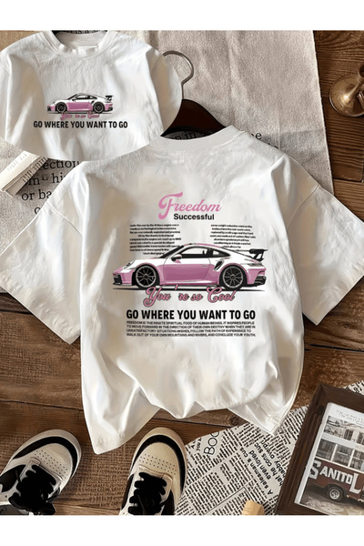 gencerco تي شيرت فريدوم سكسسفلد تشيبت مطبوع بريميوم كبير الحجم