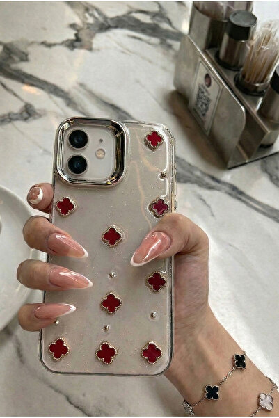 KaffCase 5 ألوان Yonca مرصّع بالأحجار لمّاع حافظة هاتف شفافة متوافقة مع iPhon...