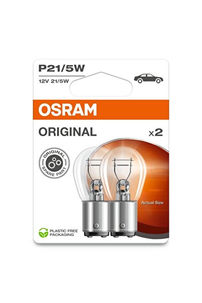 Osram Set de 2 becuri auto originale P21/5W 5W 12V 7528-2BL
