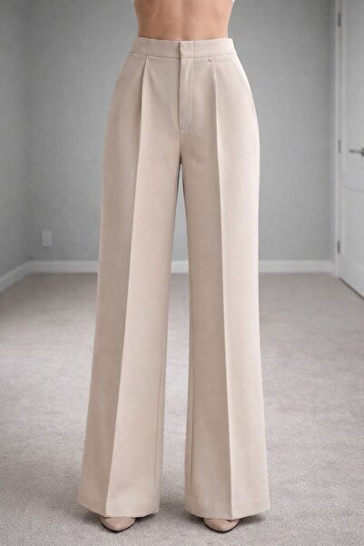 Çınar Yüksek Bel Bol Paça Palazzo Pantolon