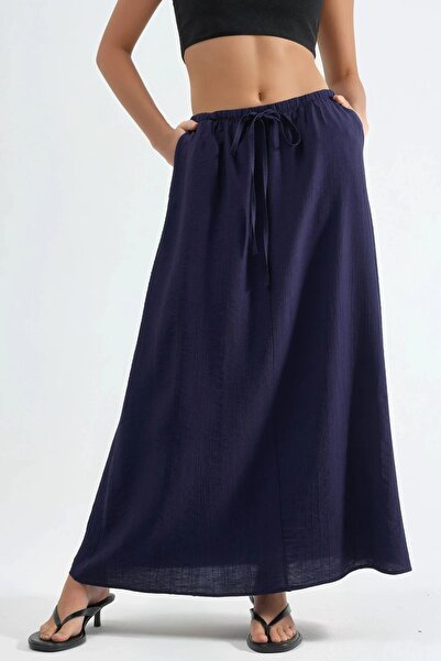 Hiccup BUSEM Visok struk A kroj Maxi suknja