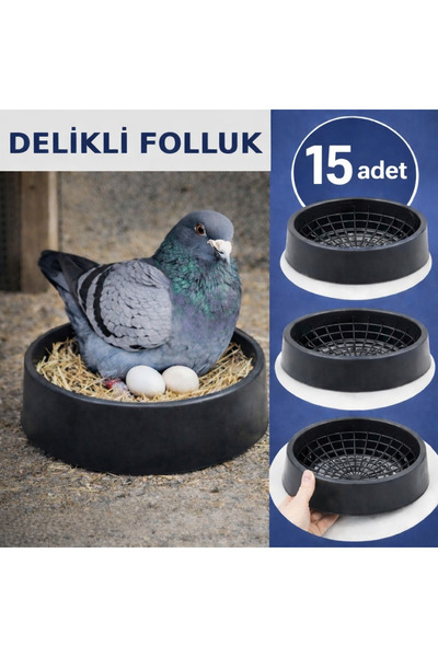 AN-GA AVM Güvercin Delikli Folluk, 15 Adet Delikli Güvercin Folluğu Pıgeon kü...