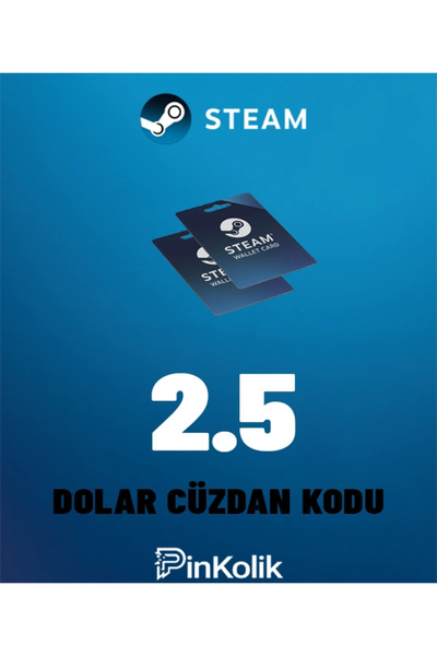 Steam 2.5 USD Cüzdan Kodu