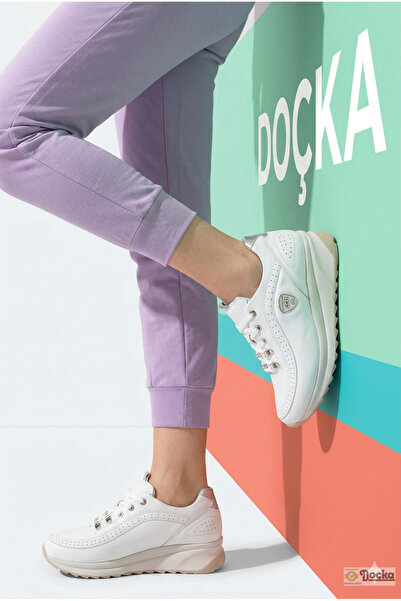 Mammamia Kadın Ortopedik Yumuşak Hakiki Deri Spor Tarz Yürüyüş Özellikli Günl...