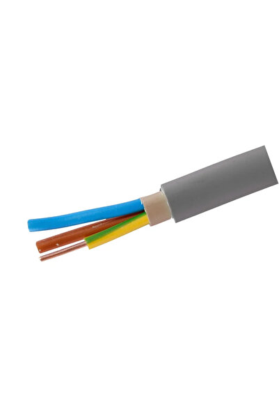 OEM Cablu electric CYY-F, 3 x 2.5 mm², 5 metri, gri