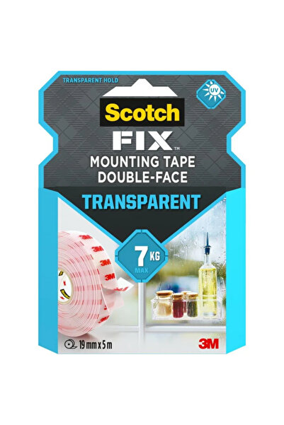 OEM Banda dublu adeziva 3M ScotchFIX, 19 mm, L 5 m, transparent