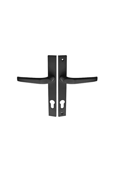 OEM Maner cu sild usa exterior, Baron, 90 mm, pentru cilindru, aluminiu, negru