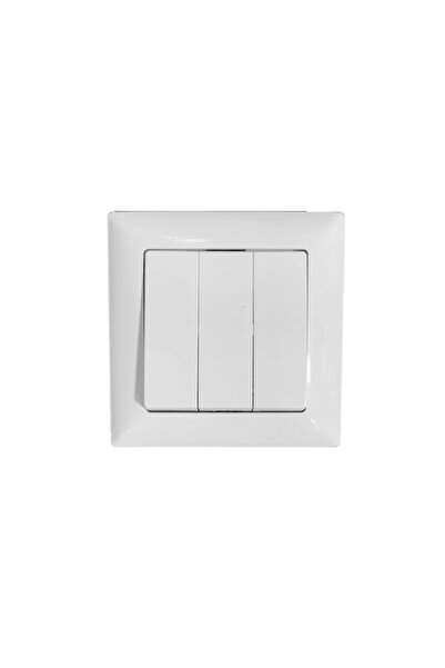 OEM Gunsan Visage triple switch, classic, IP20, white