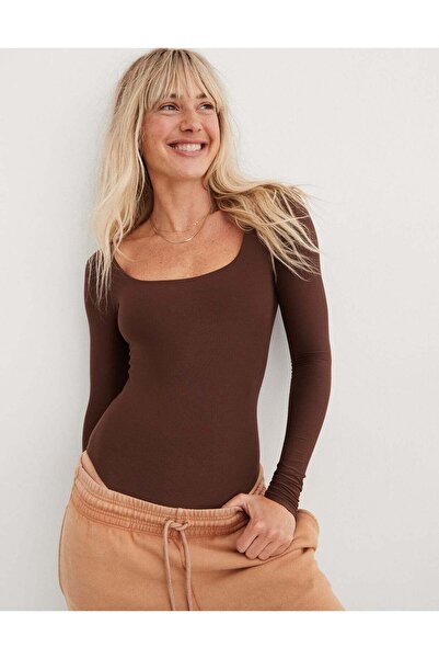 AMERICAN EAGLE بدلة داخلية طويلة الأكمام من Aerie SMOOTHEZ