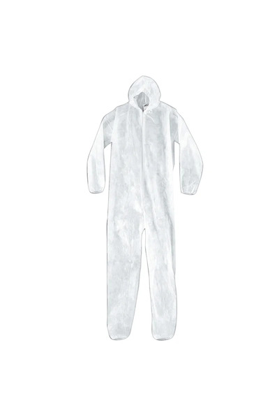 OEM Protective coverall, polypropylene, size XL, white
