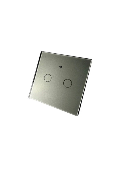 OEM Διακόπτης Διπλό αφής Doc, Wi-Fi, IP20, γκρι