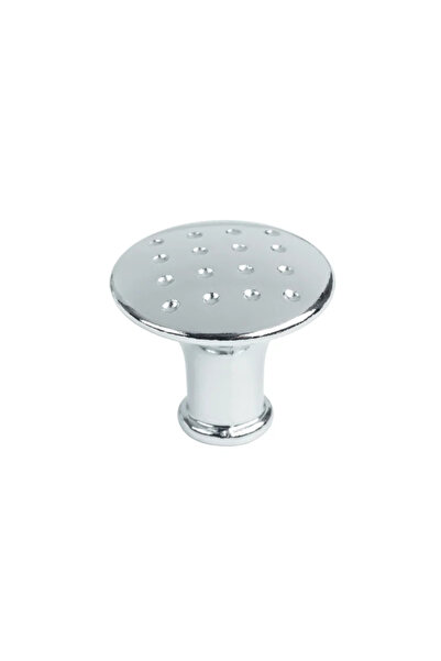 OEM Buton mobila Colo, Ø 32 mm, zamac, gri, finisaj cromat