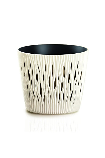 OEM Γλάστρα Sandy, πλαστική, Ø22 cm, μπεζ