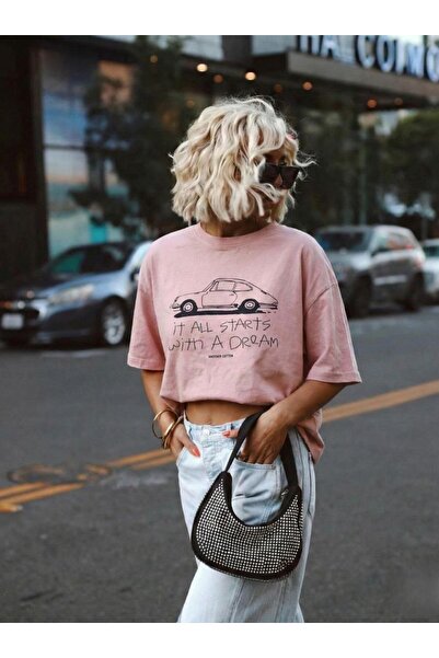 Noi Belis oversized με τύπωμα Πλεκτό T-Shirt SS26TS0029