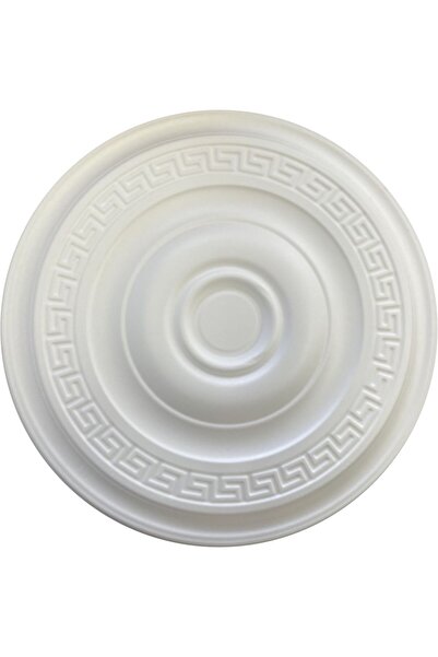 OEM Ροζέτα από ρωμαϊκή διογκωμένη πολυστερίνη, 40 mm, διάμετρος 60 cm, λευκή