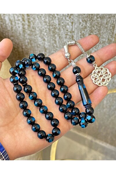 NAMAT مسبحة صلاة من الباكليت مكونة من 45 حبة مع شرابة من الفولاذ المقاوم للصدأ