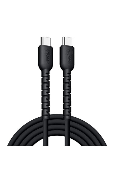 ormak Ormak 60W Fast Charging Cable, Type-C/Type-C, Black, 1 Meter, with a sl...