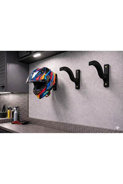 Modulab3D Dekorasyon Motor Kaskı Askısı Duvar Tipi Kask Tutucu Aparat – Motos...