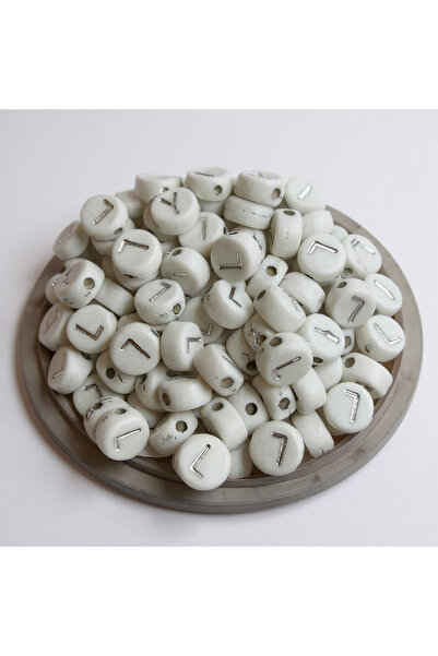 BRIDEIST WEDDING CO Silver Gilded L Letter Beads (50 Pieces)