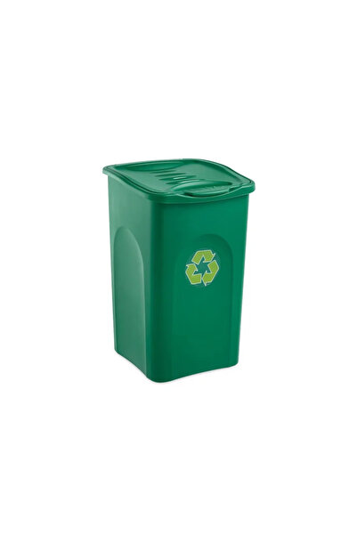 OEM Begreen plastic trash can, opening lid, 50 L, green